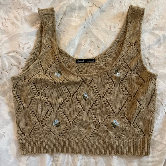 Knitted tank top - Picture 1 of 3